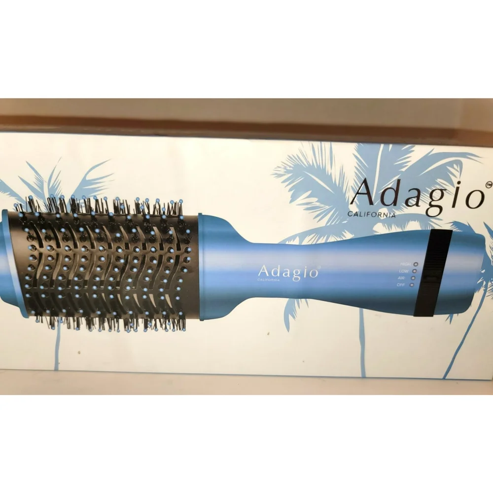 NIB Adagio Professional Blowout Brush - Ocean Blue